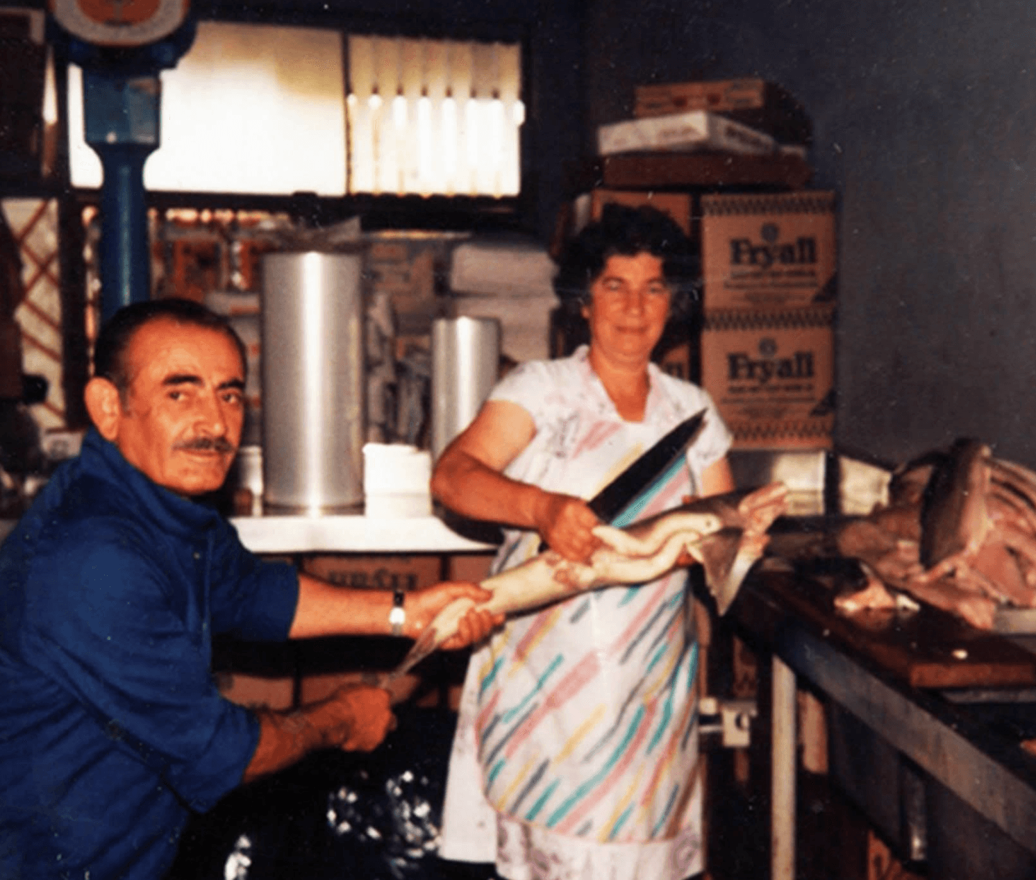 Zafiria and Haris Stamboulidis in the early days